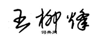 朱錫榮王柳烽草書個性簽名怎么寫