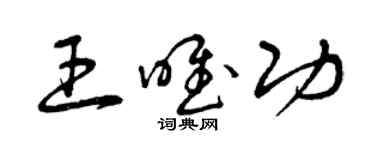 曾慶福王唯功草書個性簽名怎么寫