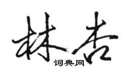 駱恆光林杏行書個性簽名怎么寫
