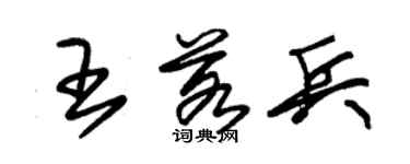 朱錫榮王若兵草書個性簽名怎么寫