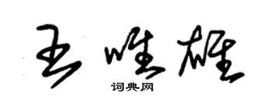 朱錫榮王唯雄草書個性簽名怎么寫