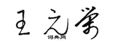 駱恆光王元榮草書個性簽名怎么寫