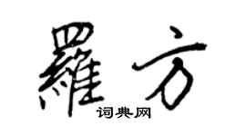 王正良羅方行書個性簽名怎么寫