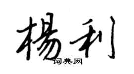 王正良楊利行書個性簽名怎么寫