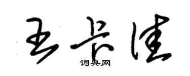 朱錫榮王卡佳草書個性簽名怎么寫