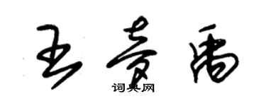 朱錫榮王夢禹草書個性簽名怎么寫