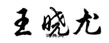 胡問遂王曉尤行書個性簽名怎么寫