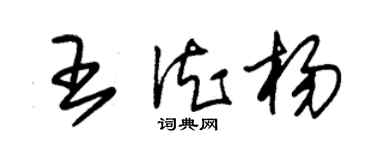 朱錫榮王德楊草書個性簽名怎么寫
