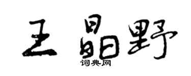 曾慶福王晶野行書個性簽名怎么寫