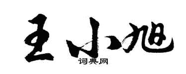 胡問遂王小旭行書個性簽名怎么寫