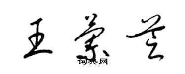 梁錦英王蘭芝草書個性簽名怎么寫