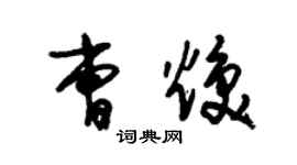 朱錫榮曹煥草書個性簽名怎么寫