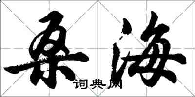 胡問遂桑海行書怎么寫