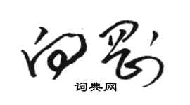 駱恆光向剛草書個性簽名怎么寫