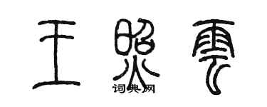 陳墨王照雲篆書個性簽名怎么寫