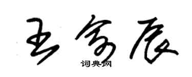 朱錫榮王俞辰草書個性簽名怎么寫