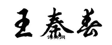 胡問遂王秦春行書個性簽名怎么寫