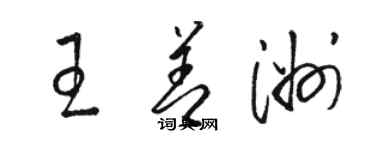 駱恆光王善洲草書個性簽名怎么寫