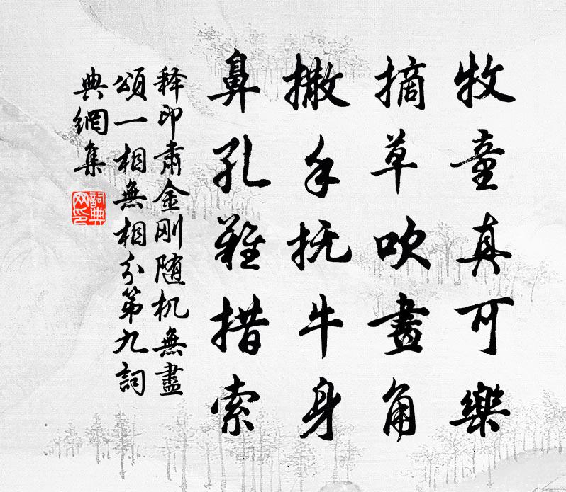 釋印肅金剛隨機無盡頌一相無相分第九書法作品欣賞