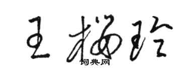 駱恆光王櫻玲草書個性簽名怎么寫