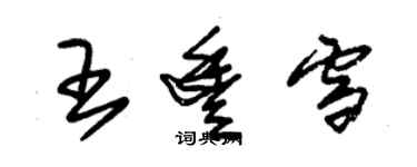 朱錫榮王豐雪草書個性簽名怎么寫