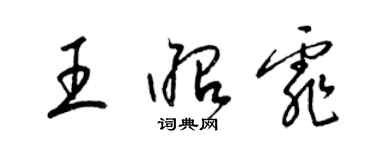 梁錦英王昭霏草書個性簽名怎么寫