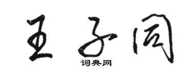 駱恆光王子同行書個性簽名怎么寫