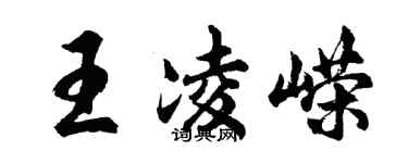 胡問遂王凌嶸行書個性簽名怎么寫