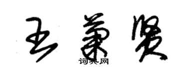 朱錫榮王菊賢草書個性簽名怎么寫