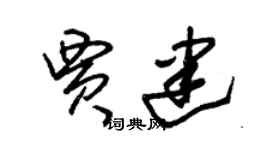 朱錫榮賈建草書個性簽名怎么寫