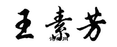 胡問遂王素芳行書個性簽名怎么寫