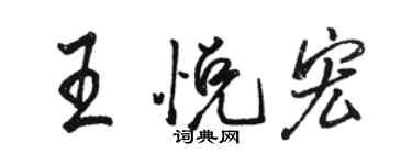 駱恆光王悅宏行書個性簽名怎么寫