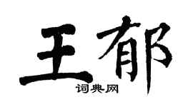 翁闓運王郁楷書個性簽名怎么寫