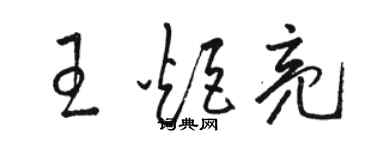 駱恆光王炬亮草書個性簽名怎么寫