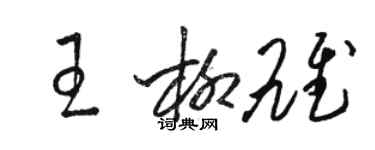 駱恆光王柳雄草書個性簽名怎么寫