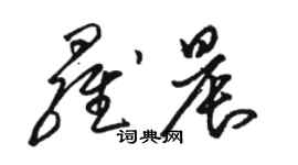 駱恆光羅晨草書個性簽名怎么寫