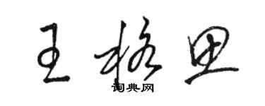 駱恆光王格思草書個性簽名怎么寫