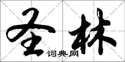 胡問遂聖林行書怎么寫