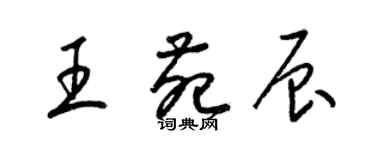 梁錦英王苑辰草書個性簽名怎么寫