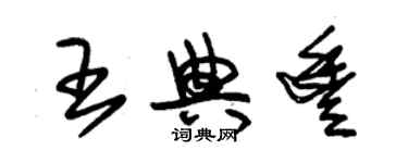 朱錫榮王典豐草書個性簽名怎么寫