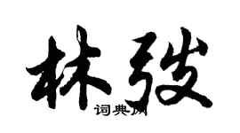 胡問遂林弢行書個性簽名怎么寫