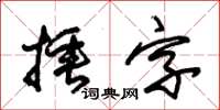 朱錫榮捶字草書怎么寫