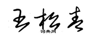 朱錫榮王松青草書個性簽名怎么寫