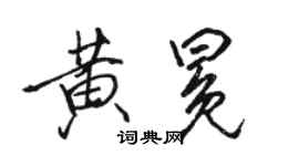 駱恆光黃冕行書個性簽名怎么寫