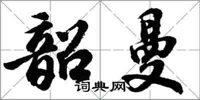 胡問遂韶曼行書怎么寫
