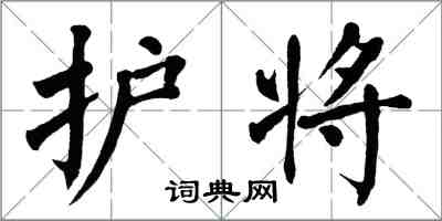 翁闓運護將楷書怎么寫