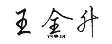 駱恆光王全升行書個性簽名怎么寫