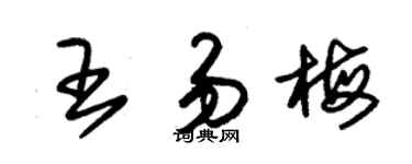 朱錫榮王易梅草書個性簽名怎么寫
