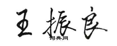 駱恆光王振良行書個性簽名怎么寫