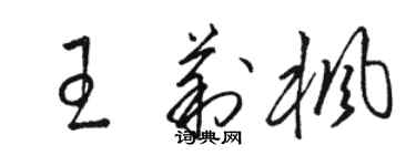 駱恆光王莉楓草書個性簽名怎么寫